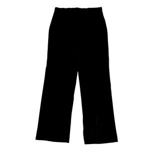 Coldwater Creek Classic Fit Black Velvet Wide Leg Pants Womens Medium